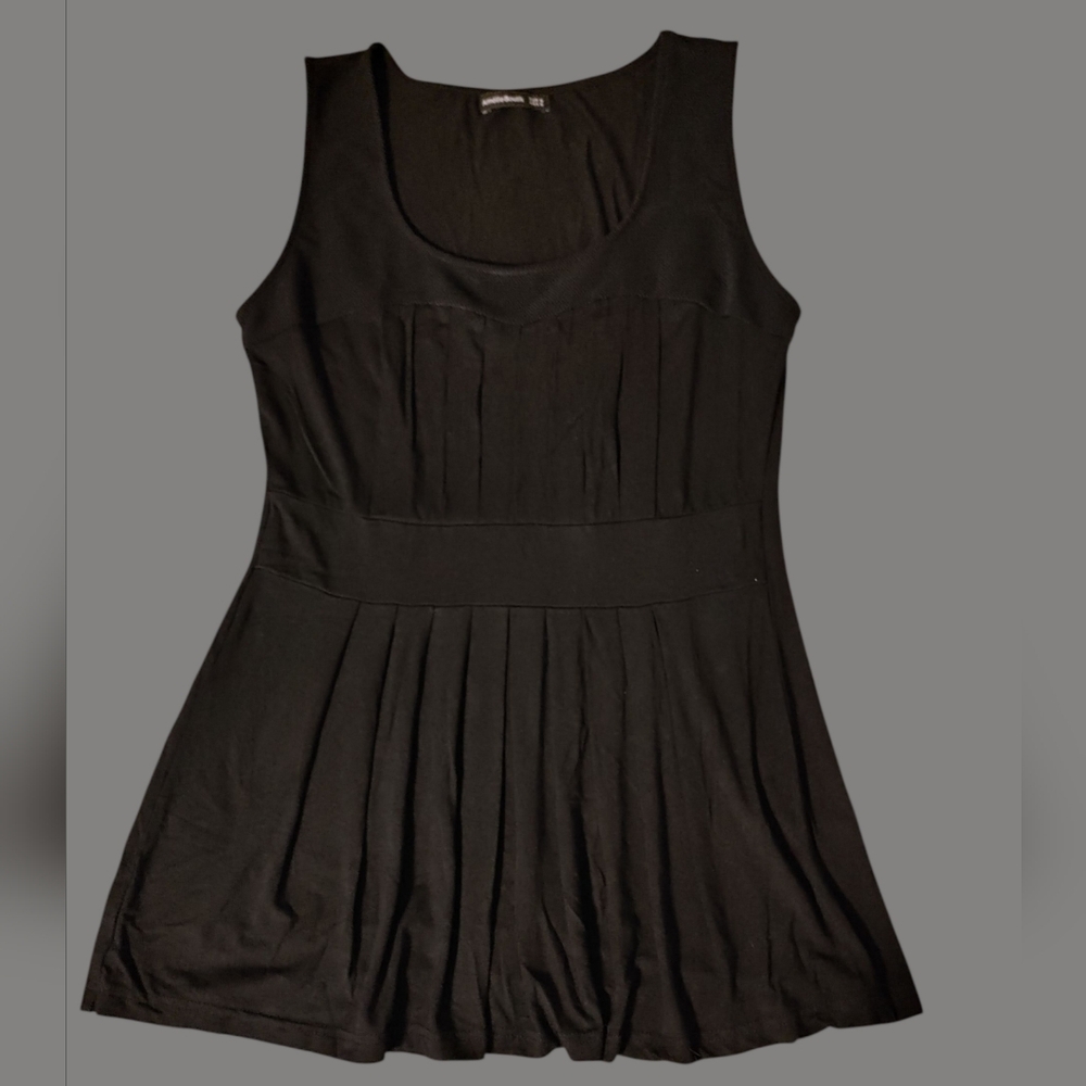 AmelieBoutik Black Mini Sleeveless Dress Medium